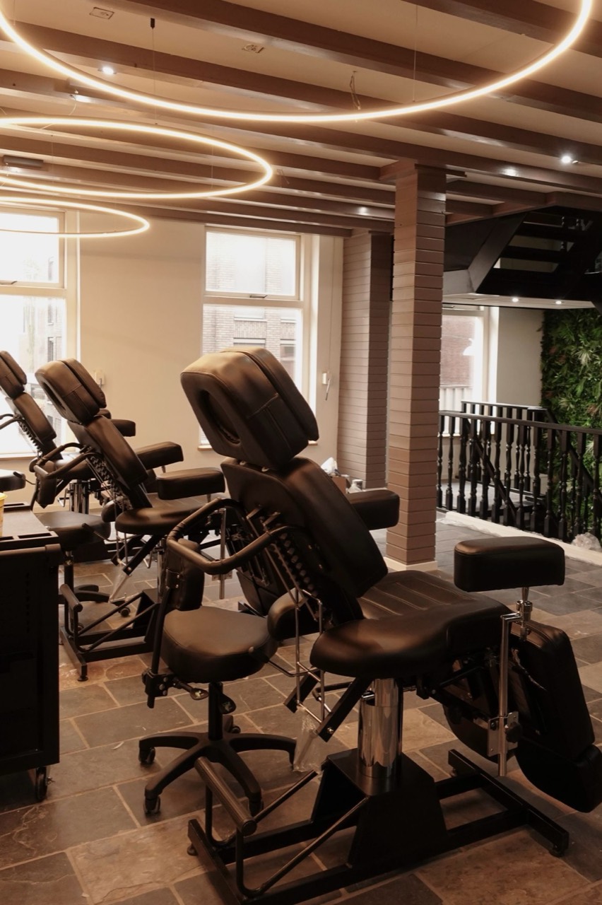 The finished salon