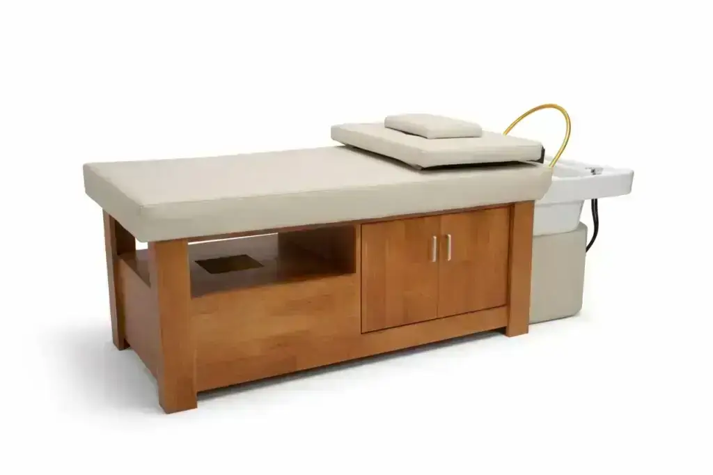 headspa bed timber detail
