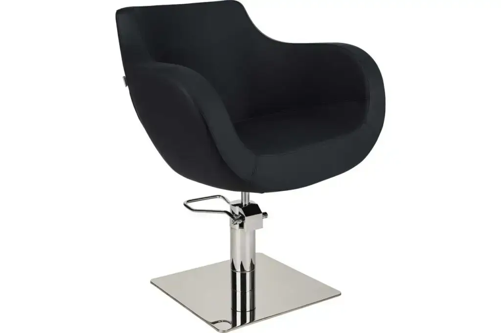 Fauteuil de coiffure Thomas avec assise spacieuse et larges accoudoirs