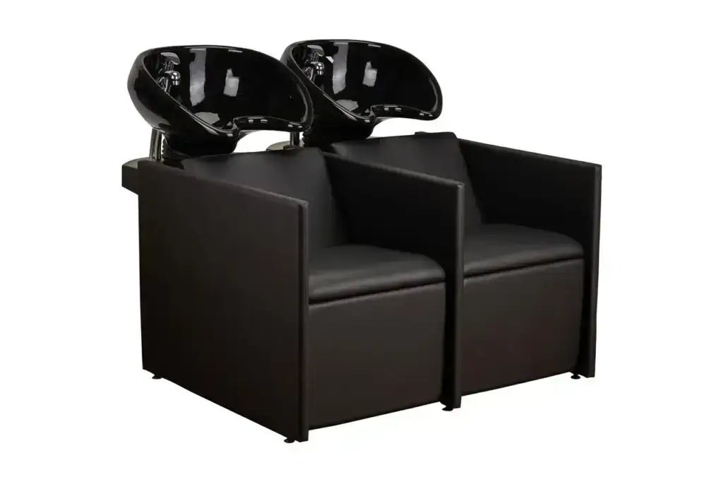 Ayala Wasunit Luna Sofa met zwarte wasbak voor kleine salons