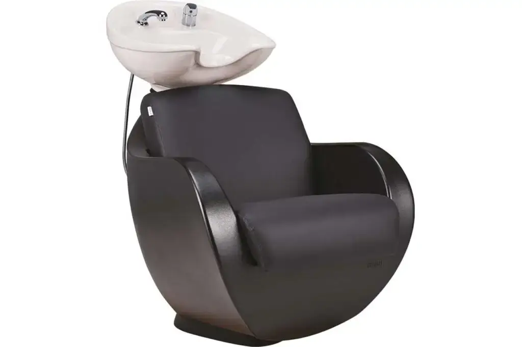 Wasunit Thomas met witte wasbak voor de kapsalon