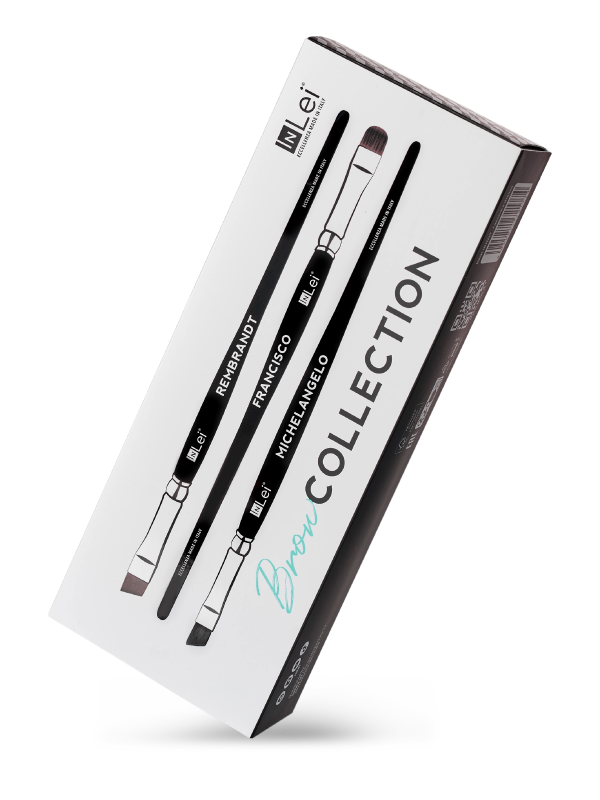 InLei BROW ART COLLECTION brow brushes 3 pieces