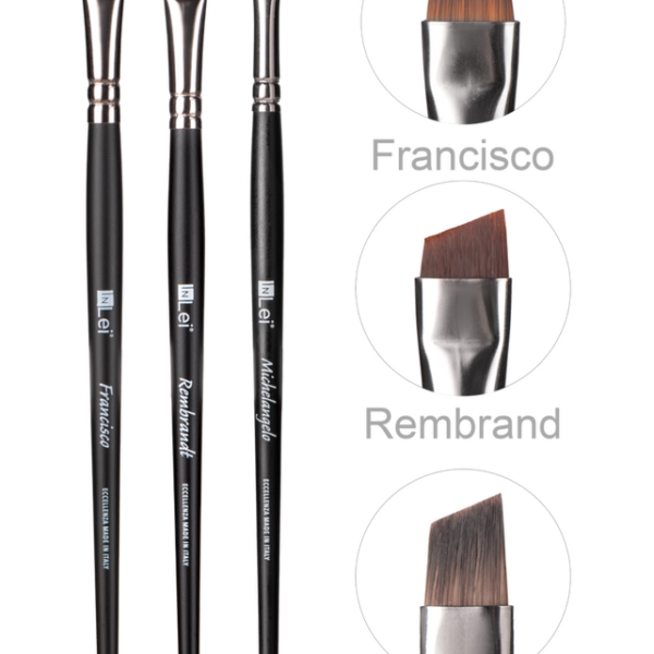 InLei BROW ART COLLECTION pincéis de sobrancelhas 3 unidades