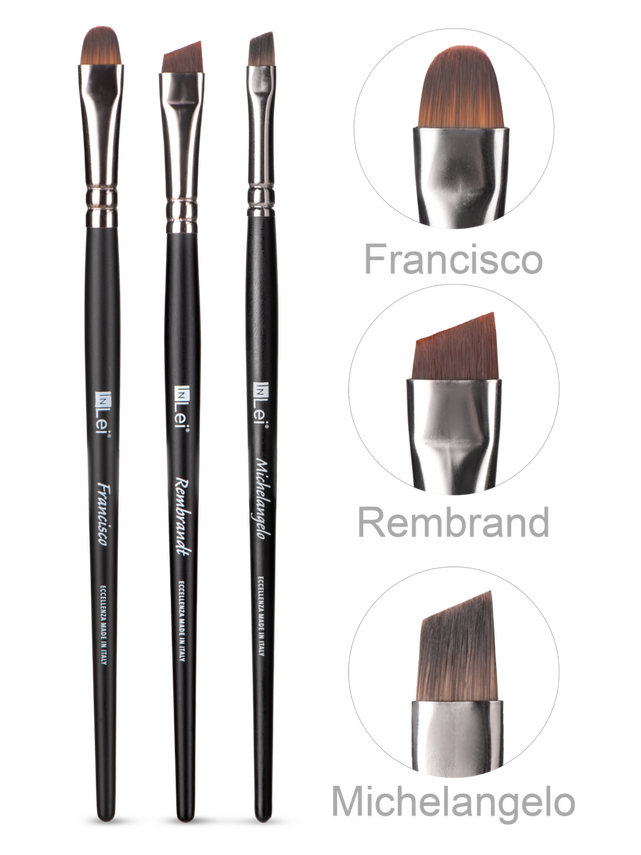 InLei BROW ART COLLECTION brow brushes 3 pieces