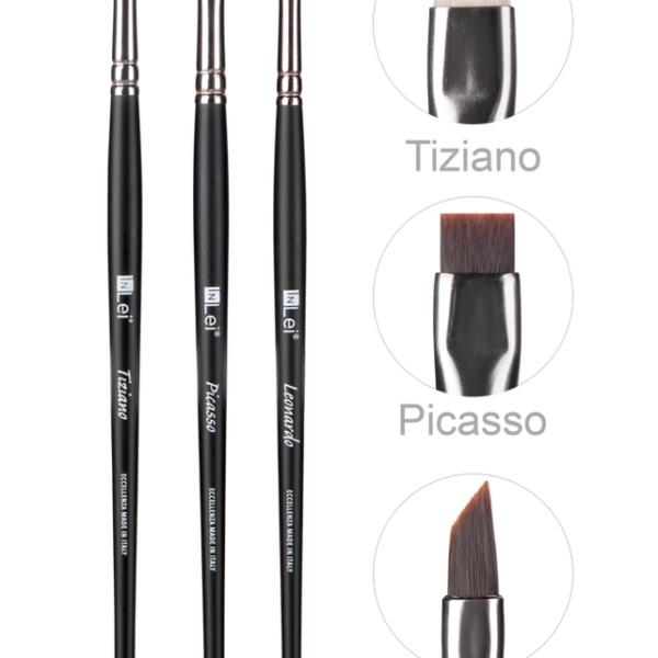 InLei LASH ART COLLECTION pincéis para pestanas 3 unidades