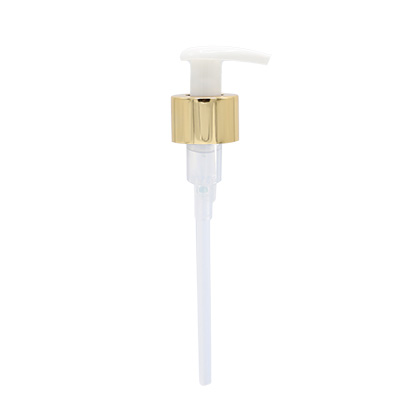 Medex Luxe pomp voor salonfles 250 ml – goud met wit