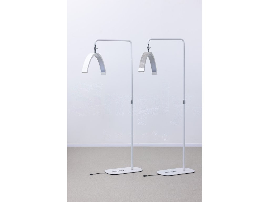 Candeeiro LED de tratamento com comando tátil Simply Moon branco com strass