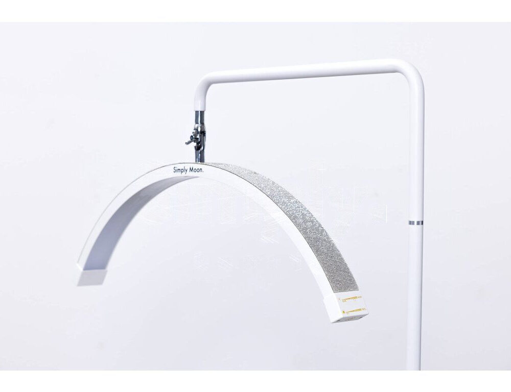 Candeeiro LED de tratamento com comando tátil Simply Moon branco com strass