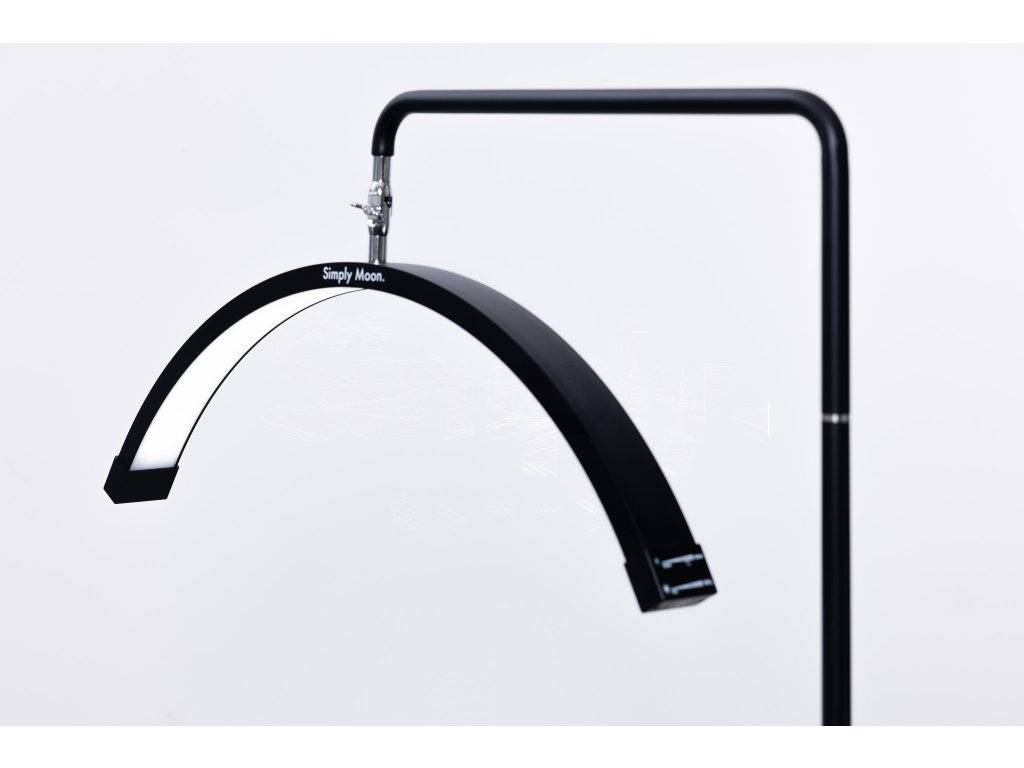 Candeeiro LED de tratamento com comando tátil Simply Moon preto