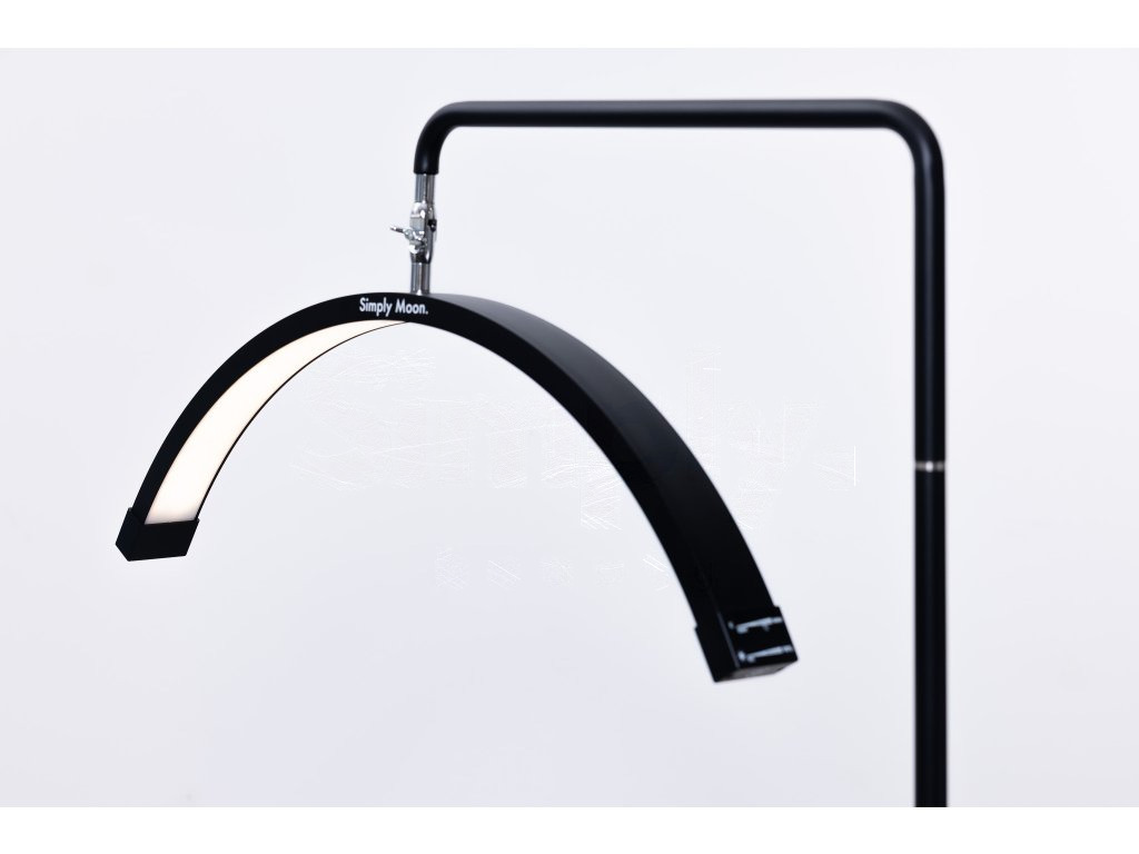 Candeeiro LED de tratamento com comando tátil Simply Moon preto