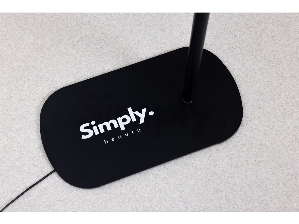 Candeeiro LED de tratamento com comando tátil Simply Moon preto
