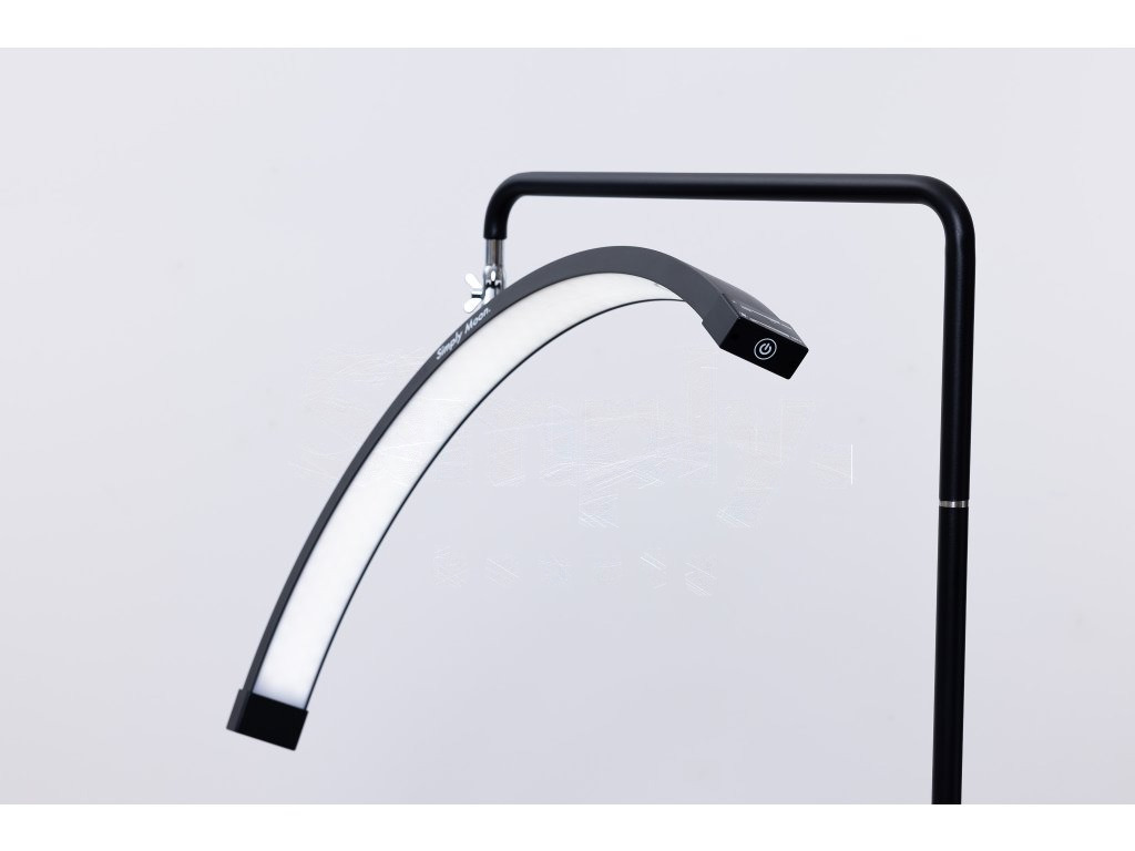 Candeeiro LED de tratamento com comando tátil Simply Moon preto