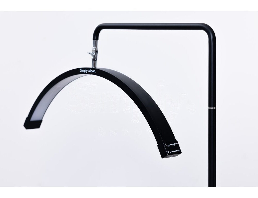 Candeeiro LED de tratamento com comando tátil Simply Moon preto