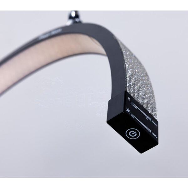 Behandel-LED-lamp met touchbediening Simply Moon zwart met strass