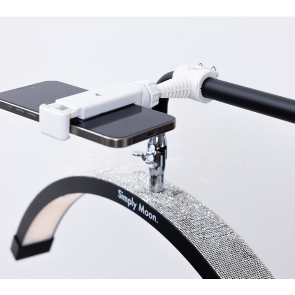 Behandel-LED-lamp met touchbediening Simply Moon zwart met strass