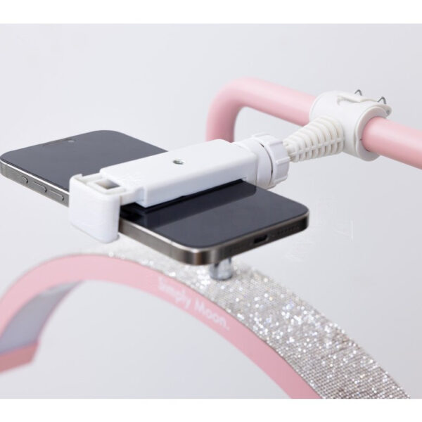 Behandel-LED-lamp met touchbediening Simply Moon roze met strass
