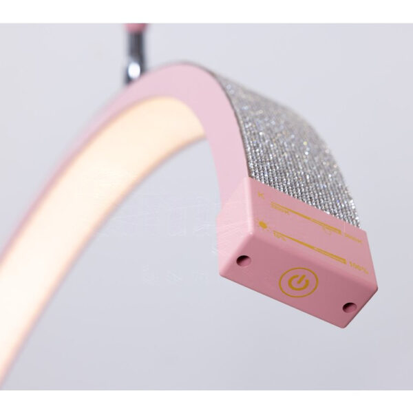 Behandel-LED-lamp met touchbediening Simply Moon roze met strass