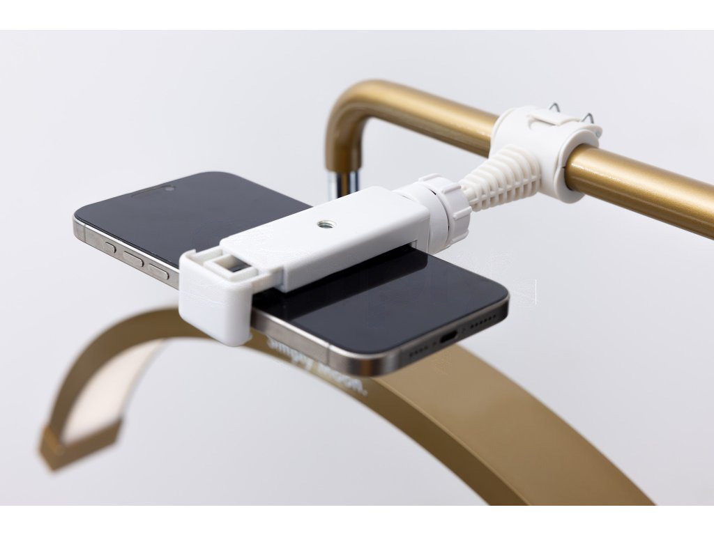 Candeeiro LED de tratamento com comando tátil Simply Moon dourado