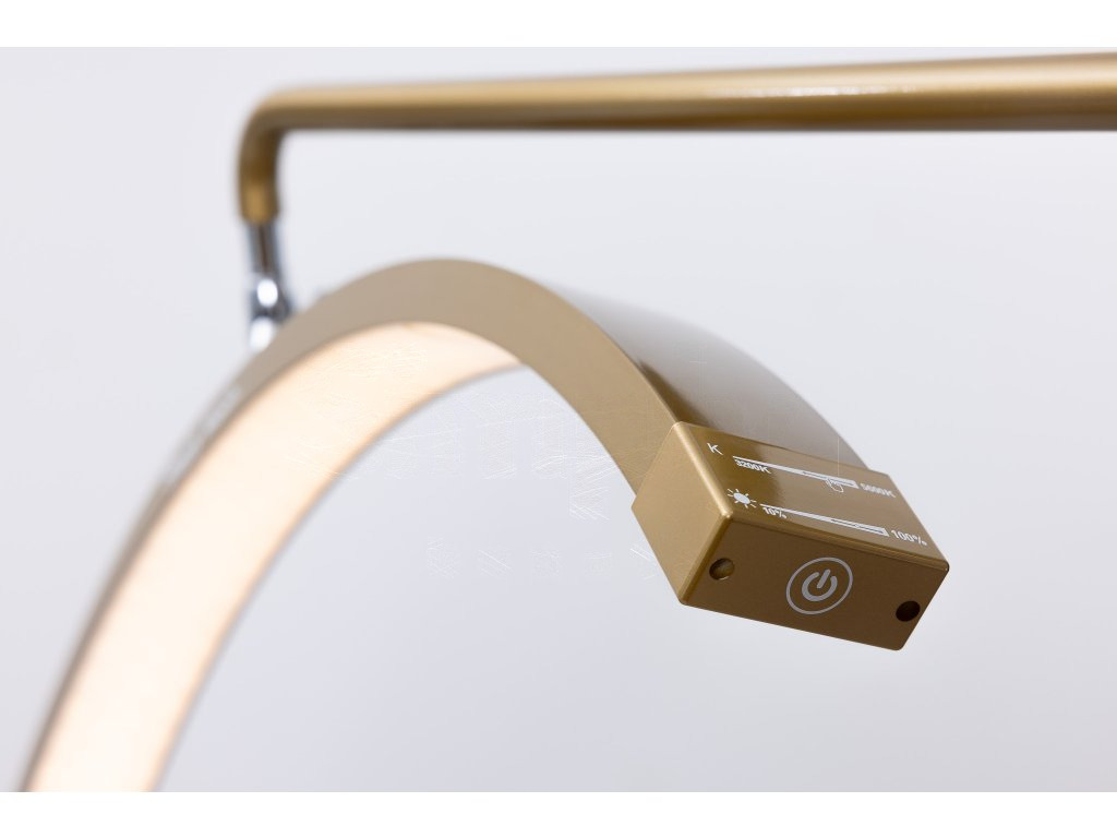 Candeeiro LED de tratamento com comando tátil Simply Moon dourado