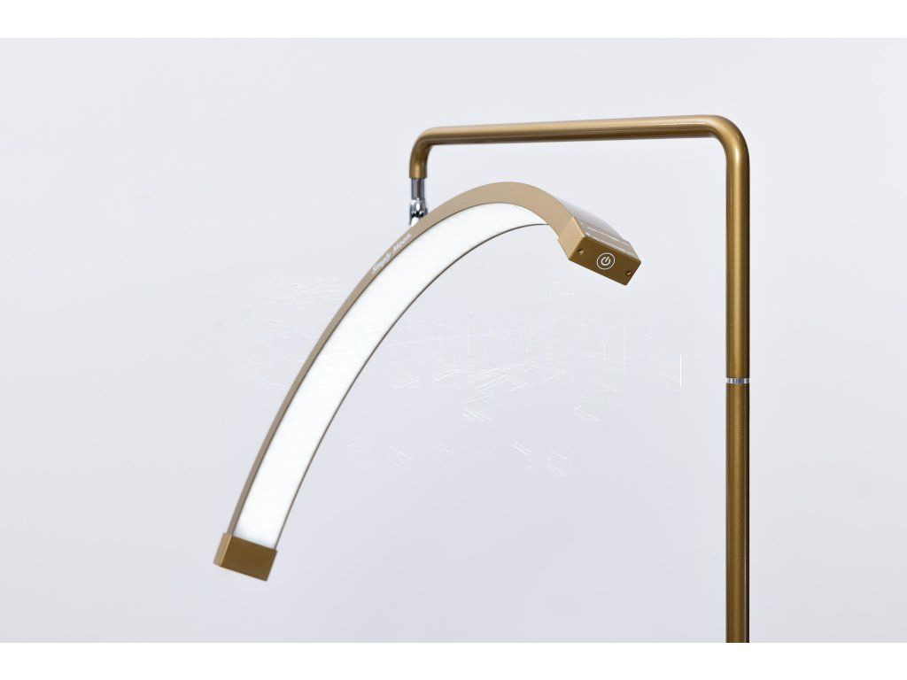 Candeeiro LED de tratamento com comando tátil Simply Moon dourado