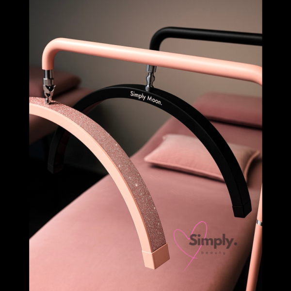 Behandel-LED-lamp met touchbediening Simply Moon zwart met zwarte strass