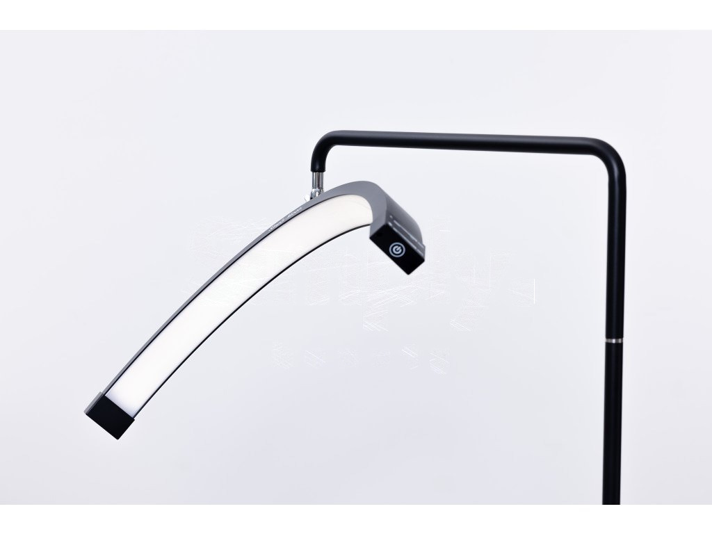 Candeeiro LED de tratamento com comando tátil Simply Moon preto com strass preto