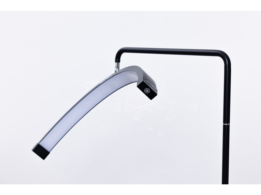Candeeiro LED de tratamento com comando tátil Simply Moon preto com strass preto
