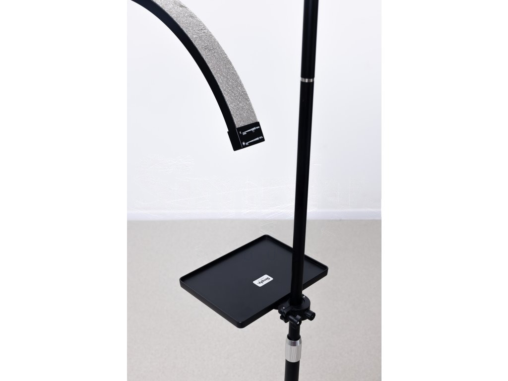Candeeiro LED de tratamento com comando tátil Simply Moon preto com strass preto
