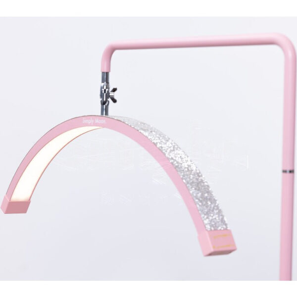 Behandel-LED-lamp met touchbediening Simply Moon roze met roze strass