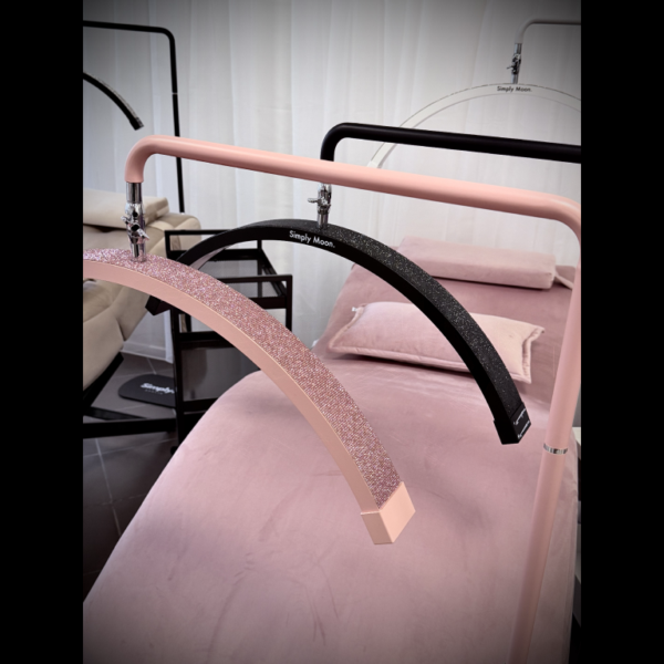 Behandel-LED-lamp met touchbediening Simply Moon roze met roze strass
