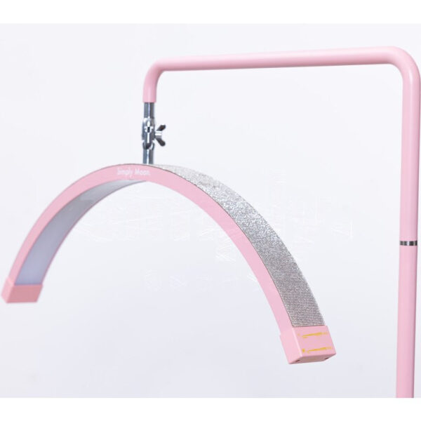 Behandel-LED-lamp met touchbediening Simply Moon roze met roze strass