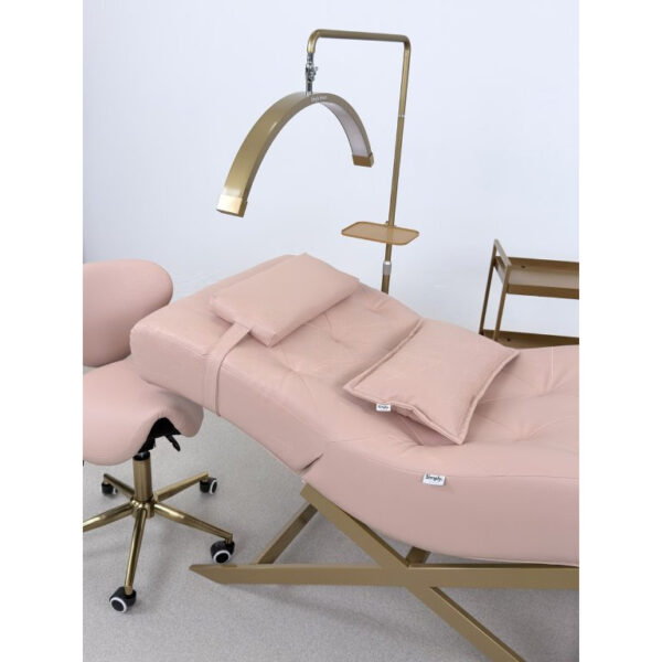 Lash Style Comfy treatment couch pink faux leather