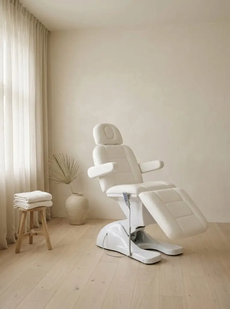 UMI Harmony 4 behandelstoel in een rustige beautyruimte